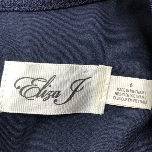 Eliza J navy round neck jumpsuit NWT size 6 - Picture 7 of 8